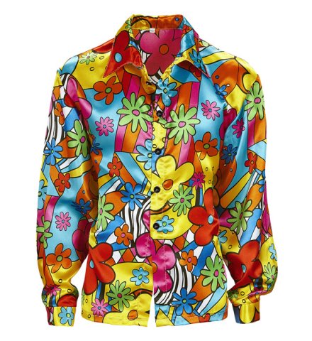 Túnica Descriptivo Extinto CAMISA FLORES - Disfraces Pichardo